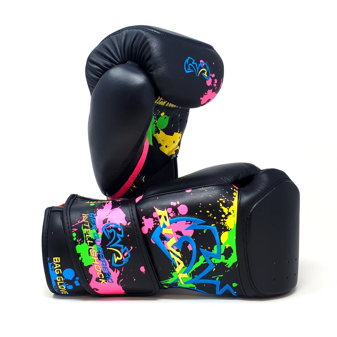 Rival Boxing Gear Rival RFX-Guerrero Intelli-Shock Bag Gloves Paint Splash Edition 3 Rival Boxing Gear Rival RFX-Guerrero Intelli-Shock Bag Gloves Paint Splash Edition