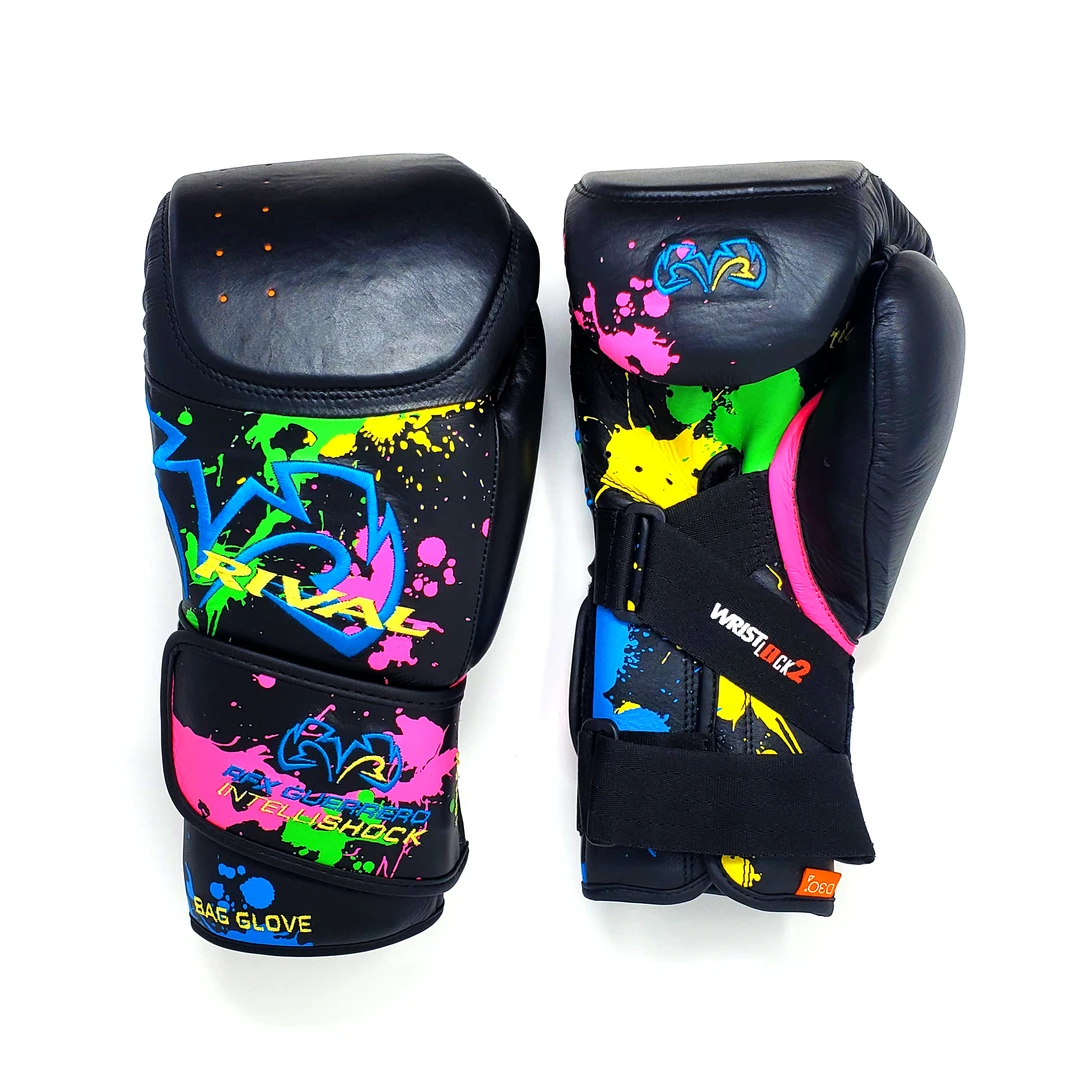 Rival Boxing Gear Rival RFX-Guerrero Intelli-Shock Bag Gloves Paint Splash Edition 4 Rival Boxing Gear Rival RFX-Guerrero Intelli-Shock Bag Gloves Paint Splash Edition